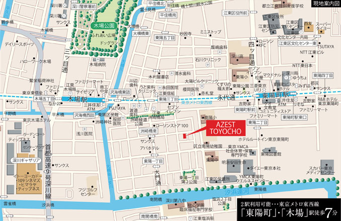 AZEST東陽町_地図